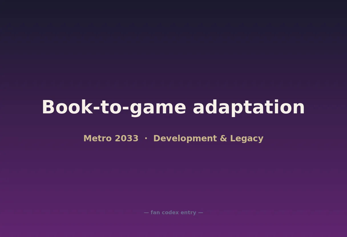 Book-to-game adaptation
