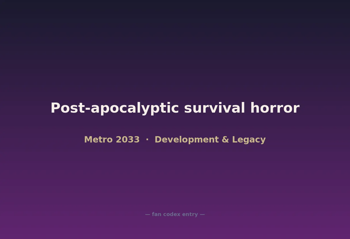 Post-apocalyptic survival horror