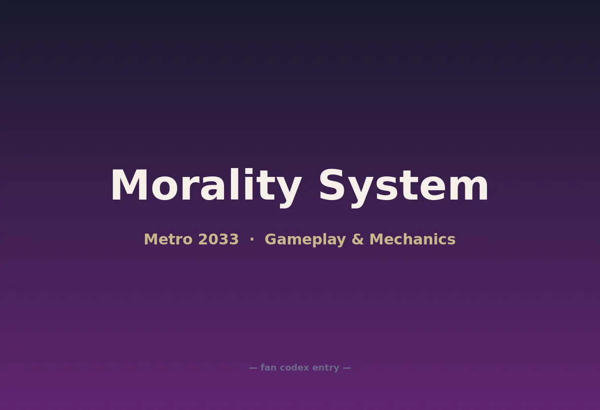 Morality System