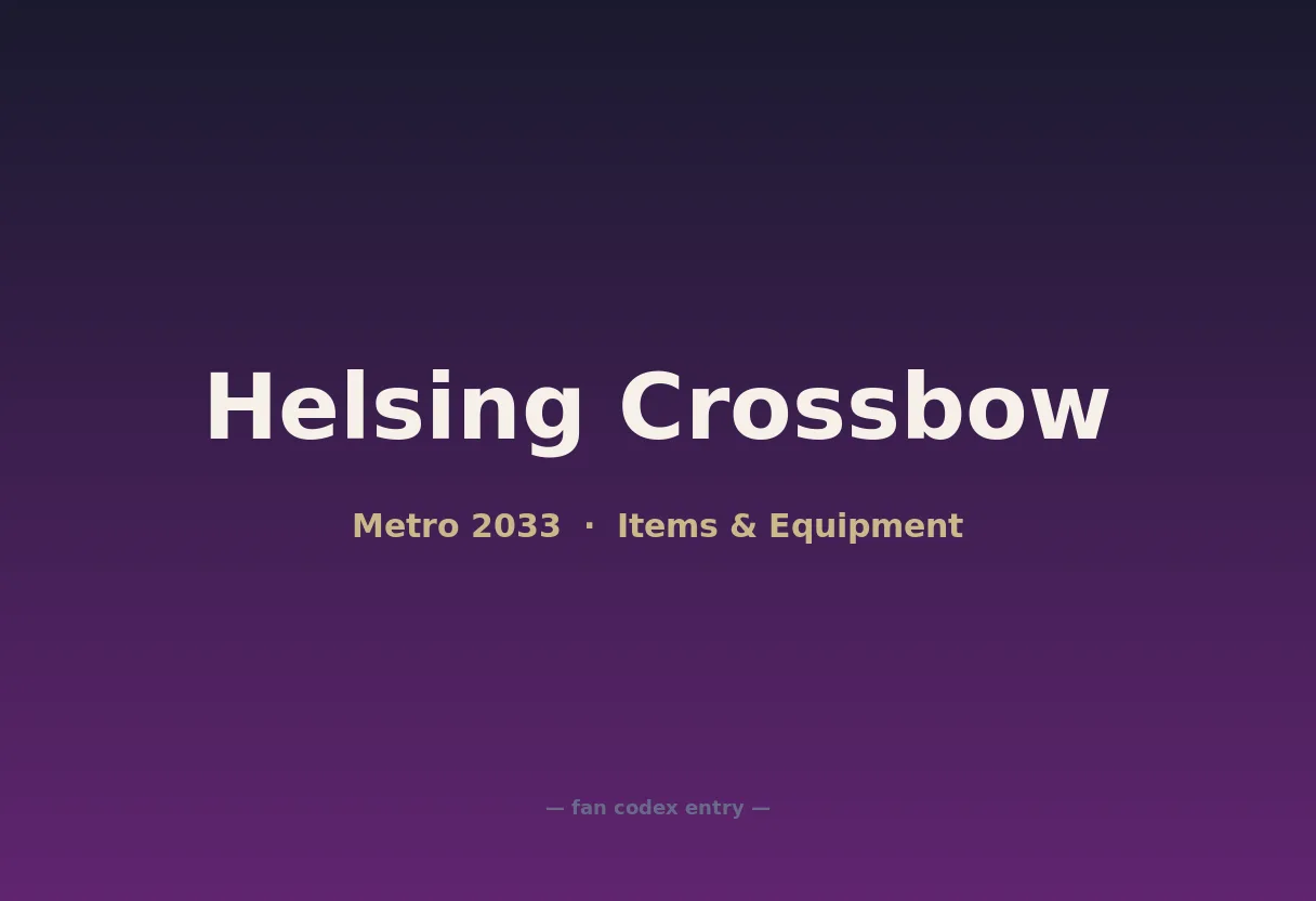 Helsing Crossbow