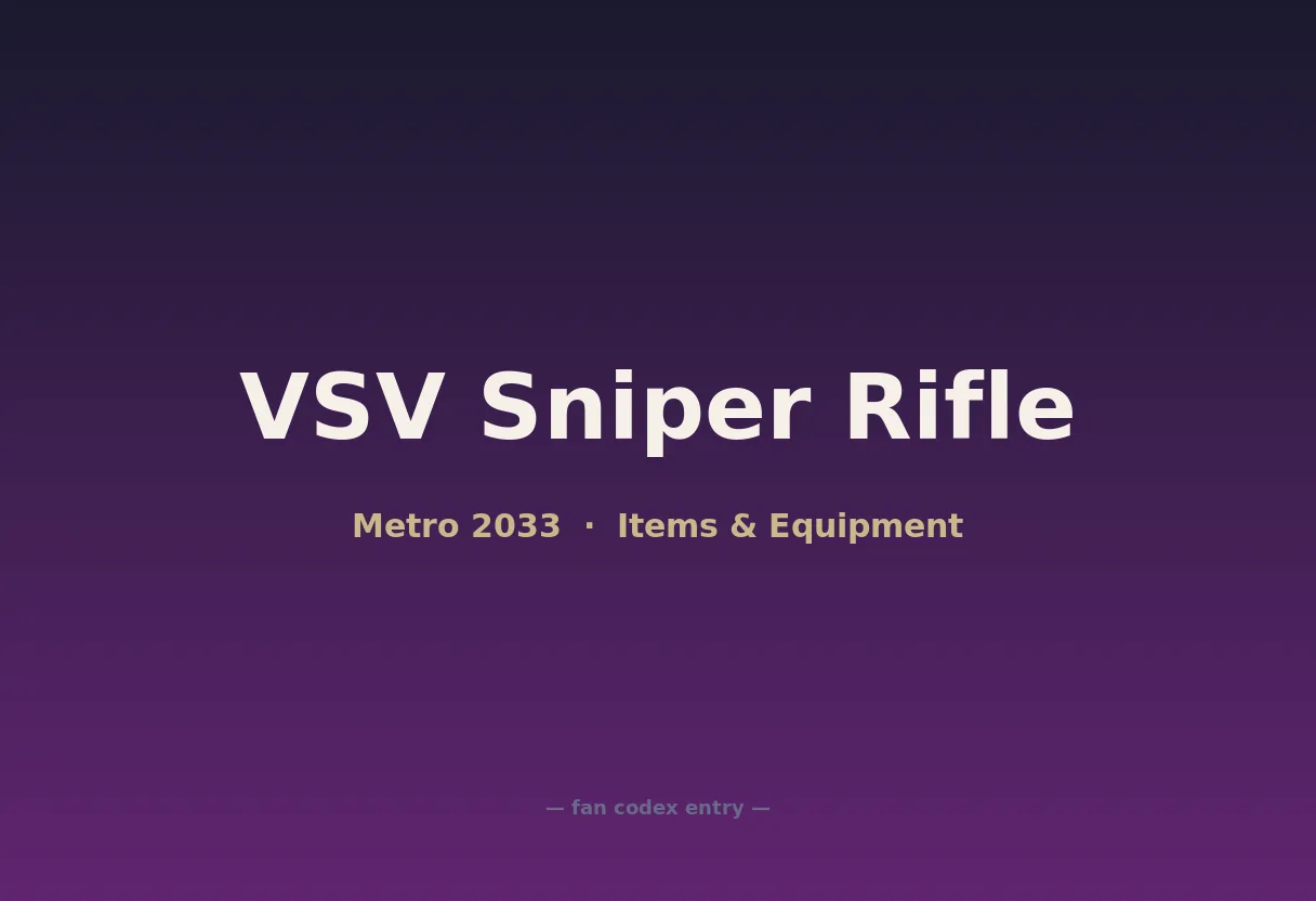 VSV Sniper Rifle